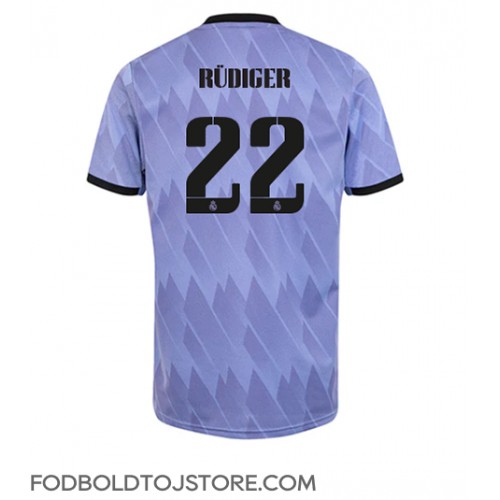 Real Madrid Antonio Rudiger #22 Udebanetrøje 2022-23 Kortærmet